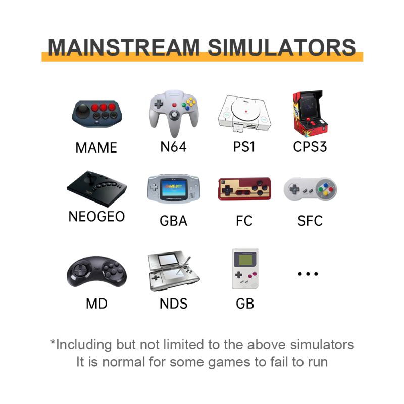 POWKIDDY RGB20S håndholdt spilkonsol med 3,5 tommer 4:3 IPS HD-skærm retro gaming perfekt gave til børn