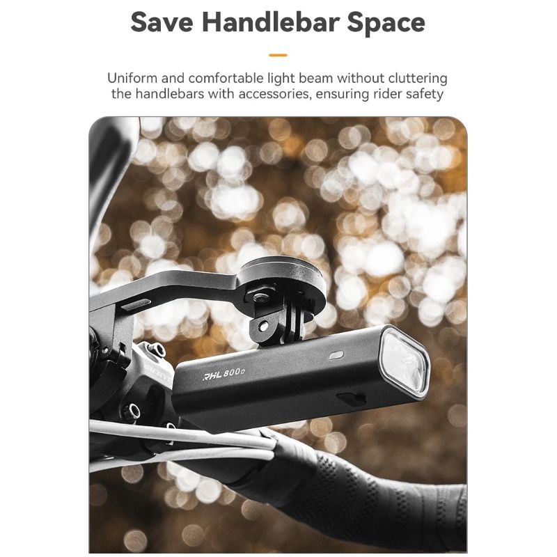 ROCKBROS RHL-1000LUMEN Cykelforlygte 1000 Lumen Type-C Genopladelig Regntæt LED Sikkerhed til Pendling MTB