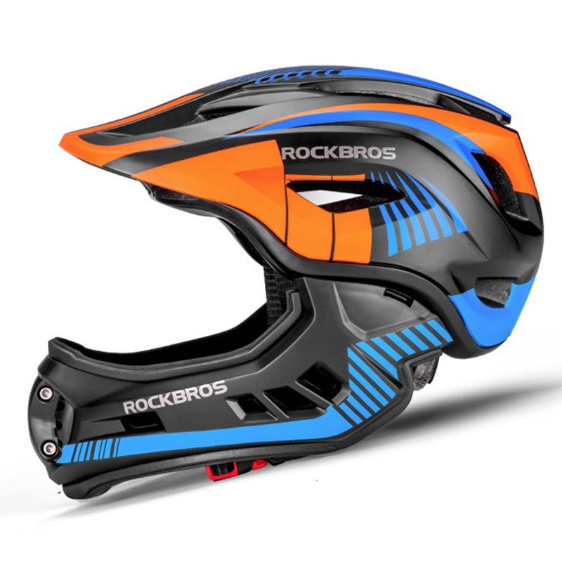 ROCKBROS Cykelhjelm til børn med aftageligt design MTB hjeleventyrsport Åndbar ventilation Letvægtshjelm