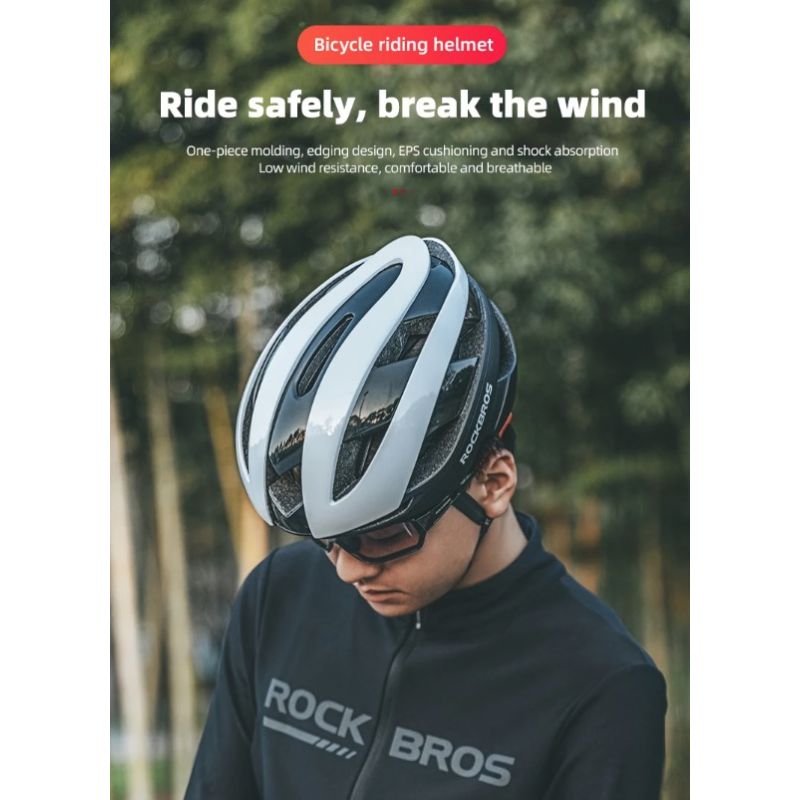 ROCKBROS Cykelhjelm Ultralet MTB Hjelm Komfortabelt Letvægts Cykeltilbehør med Anti-sved Teknologi