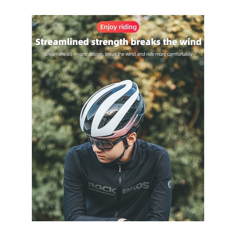 ROCKBROS Cykelhjelm Ultralet MTB Hjelm Komfortabelt Letvægts Cykeltilbehør med Anti-sved Teknologi