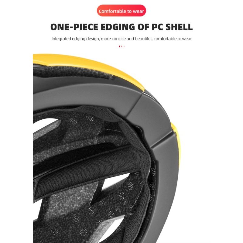 ROCKBROS Cykelhjelm Ultralet MTB Hjelm Komfortabelt Letvægts Cykeltilbehør med Anti-sved Teknologi