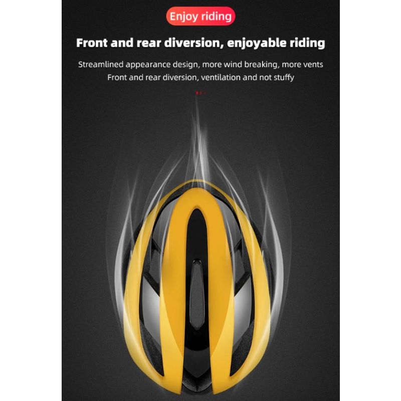 ROCKBROS Cykelhjelm Ultralet MTB Hjelm Komfortabelt Letvægts Cykeltilbehør med Anti-sved Teknologi