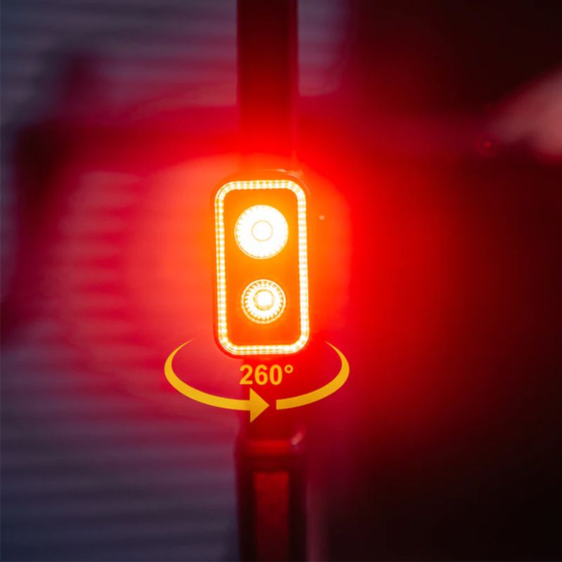 Magicshine SEEMEE300 Smart Baglygte 300 Lumen IPX6 Vandtæt LED for Cykelsikkerhed og 360° Synlighed