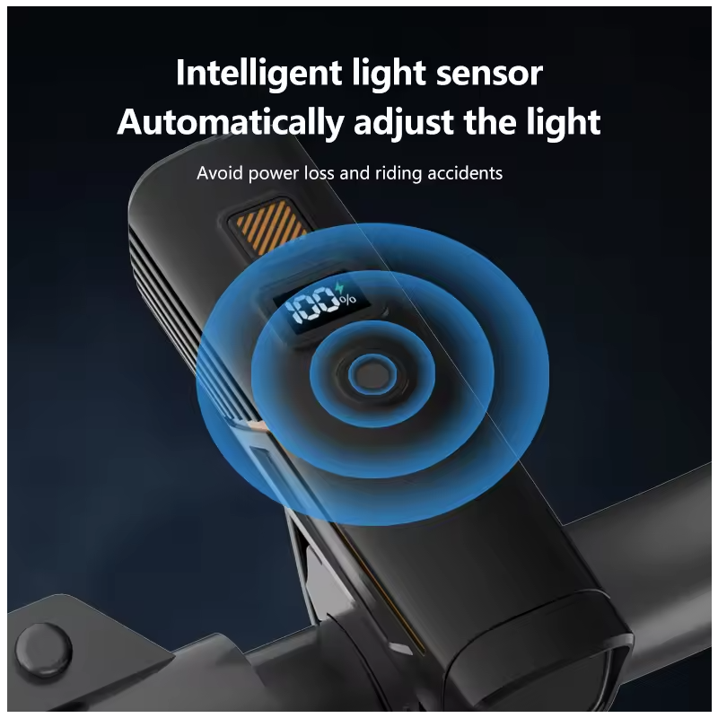 B9 Forlygte til MTB & Racercykel: Robust Cykelforlygte med USB-C Opladning til Din Tur
