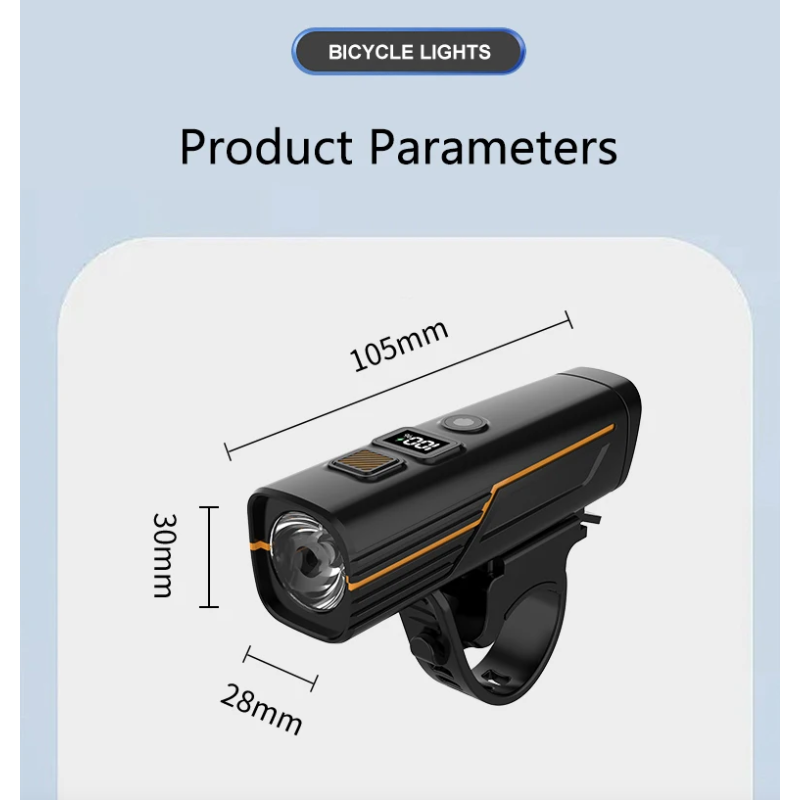 B9 Forlygte til MTB & Racercykel: Robust Cykelforlygte med USB-C Opladning til Din Tur