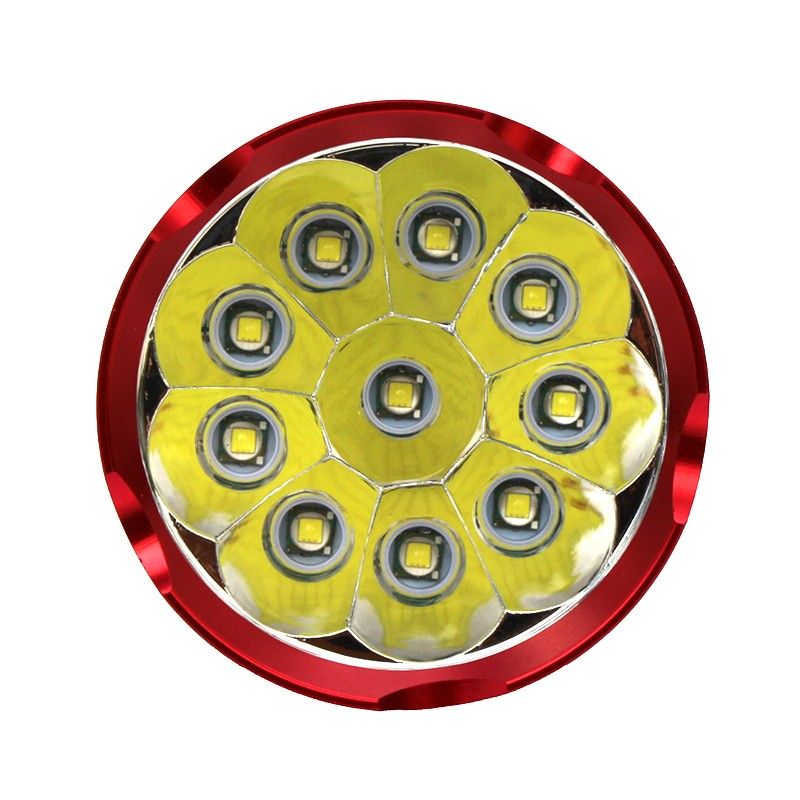 Sky Ray S110 LED lommelygte 10000 lumen til eventyrere udendørs camping holdbar 6061T aluminium pålidelig