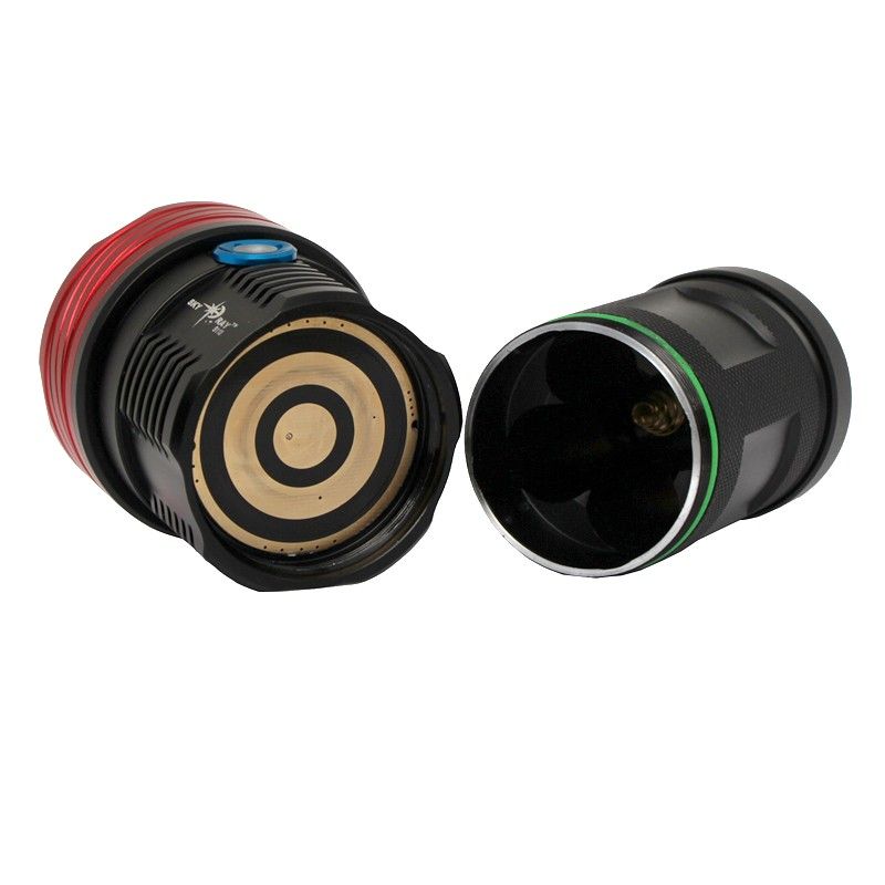 Sky Ray S110 LED lommelygte 10000 lumen til eventyrere udendørs camping holdbar 6061T aluminium pålidelig