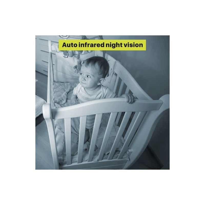 SM650 5 tommer video babyalarm HD 720P kamera med tovejskommunikation og lang batterilevetid babymonitor