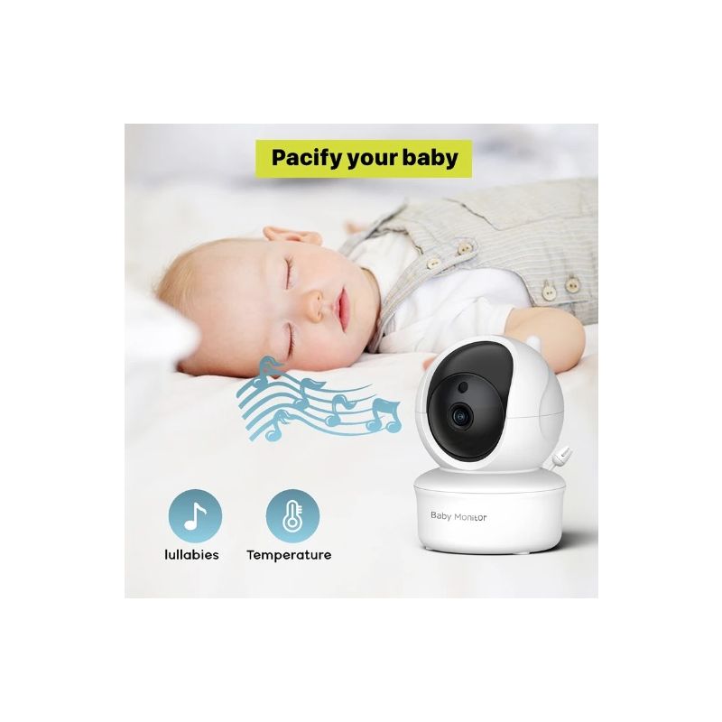 SM650 5 tommer video babyalarm HD 720P kamera med tovejskommunikation og lang batterilevetid babymonitor