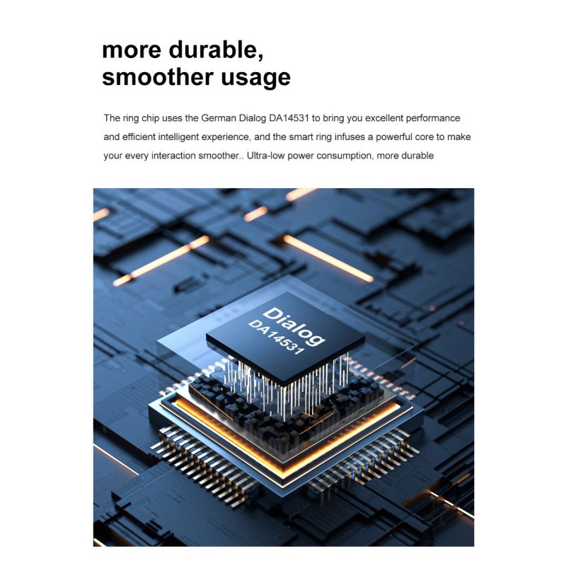Multifunktionel Smart Ring stilfuldt tilbehør sundhedskammerat sundhedsovervågning med puls og søvnanalyse