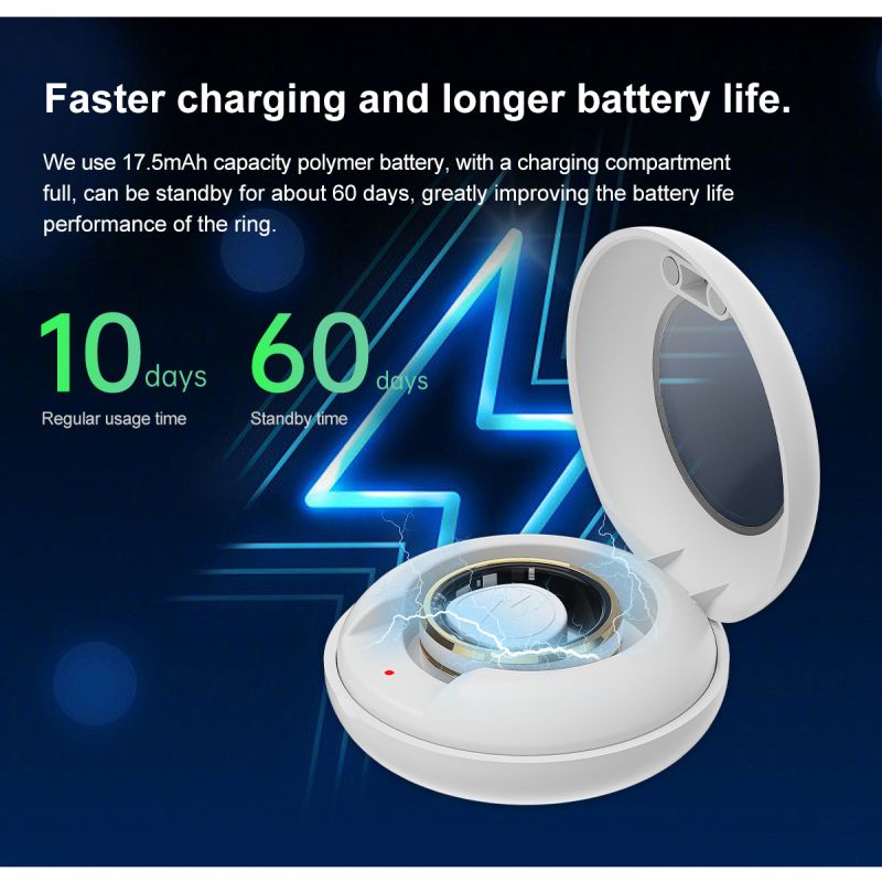 Multifunktionel Smart Ring stilfuldt tilbehør sundhedskammerat sundhedsovervågning med puls og søvnanalyse