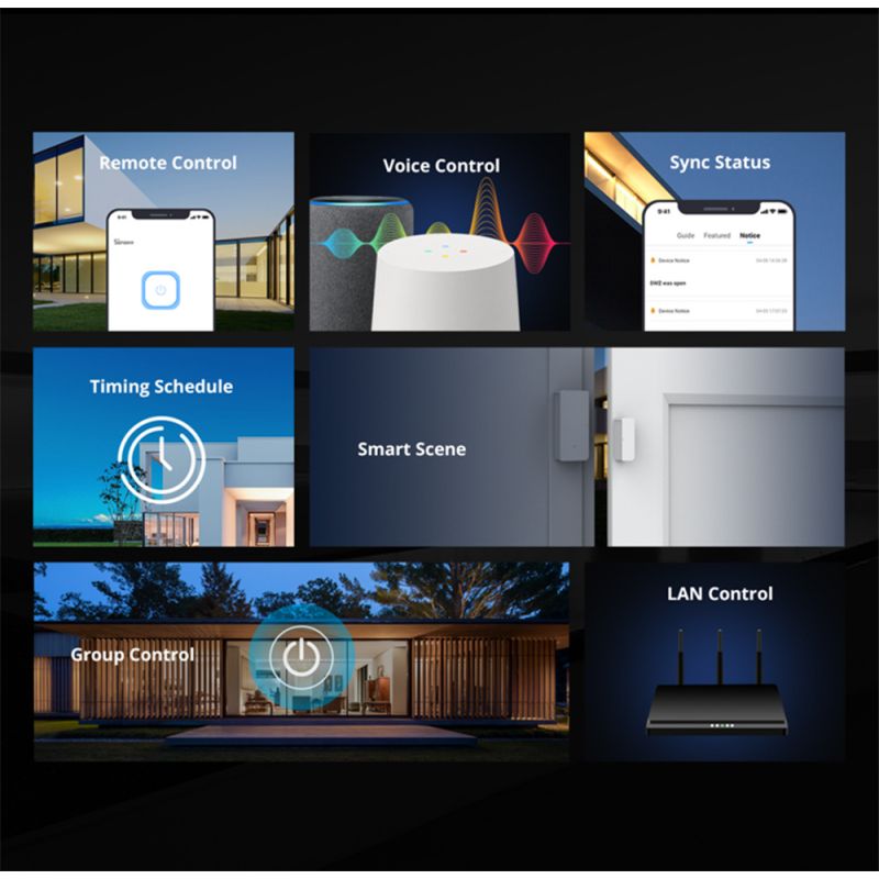 SONOFF Basic R2 Wifi Switch Modul Smart Lyskontakt med Alexa eWeLink App Gør-det-selv Hjemautomatisering