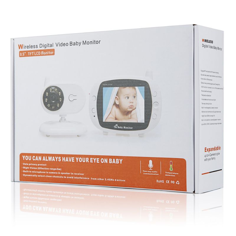 Oplev SP850 trådløs video babyalarm 3,5