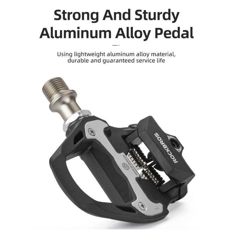 ROCKBROS SPD-SL selvlåsende cykelpedaler ultralette aluminiumslegering til høj ydeevne på landevejscykler
