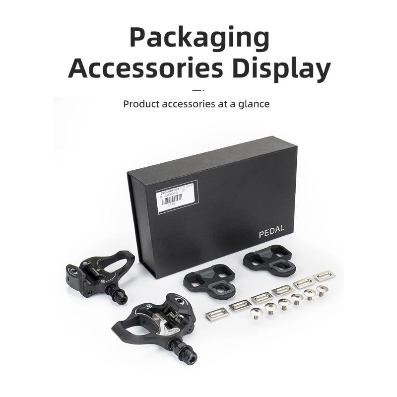 ROCKBROS SPD-SL selvlåsende cykelpedaler ultralette aluminiumslegering til høj ydeevne på landevejscykler