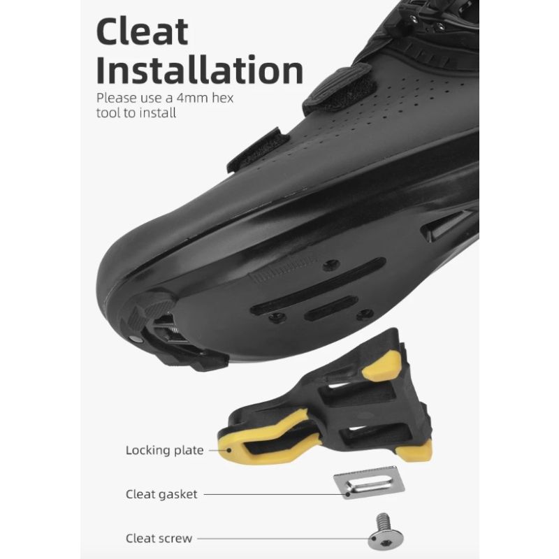 ROCKBROS SPD-SL selvlåsende cykelpedaler ultralette aluminiumslegering til høj ydeevne på landevejscykler