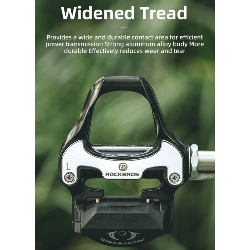 ROCKBROS SPD-SL selvlåsende cykelpedaler ultralette aluminiumslegering til høj ydeevne på landevejscykler