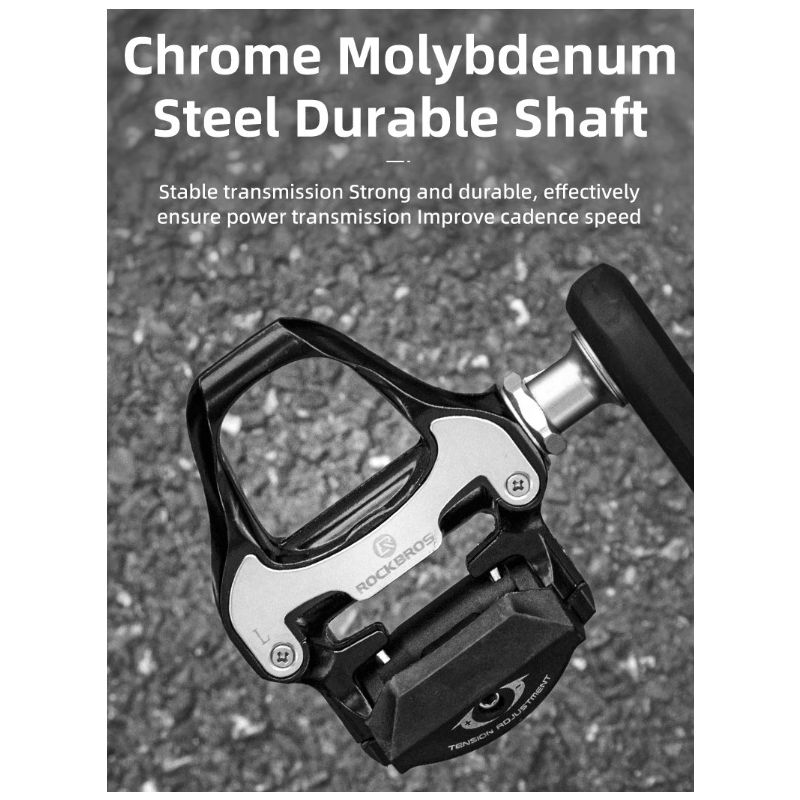ROCKBROS SPD-SL selvlåsende cykelpedaler ultralette aluminiumslegering til høj ydeevne på landevejscykler