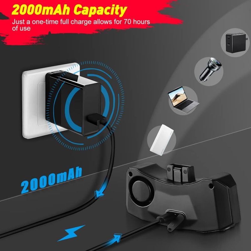 Smart 5-i-1 Cykellygte | Genopladelig Baglygte, Horn, Alarm. Høj Sikkerhed på Cyklen.