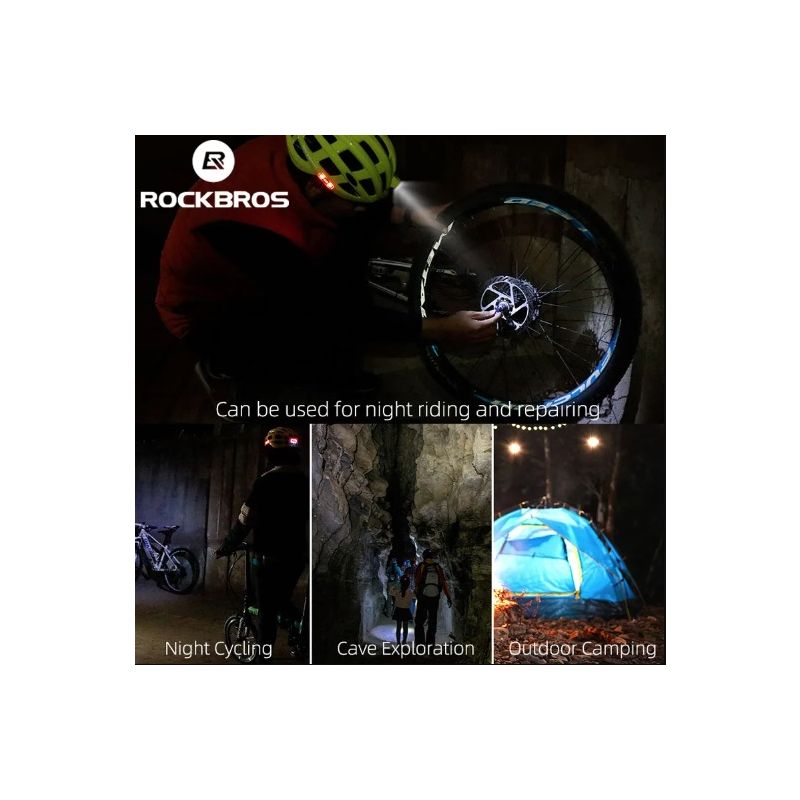 ROCKBROS Ultralet Let Cykelhjelm med Integreret Sikkerhedslys USB Opladning Insektnet Beskyttelse