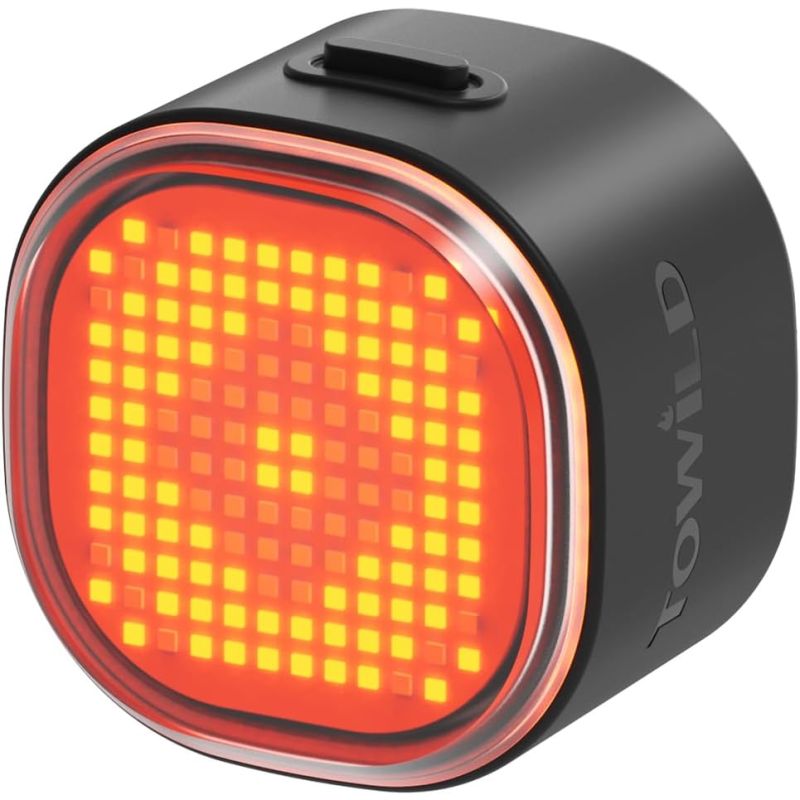 TOWILD TL08 Smart Cykellygte | Baglygte med Custom Mønstre & Bremsesensor | USB-C Genopladelig, IPX6