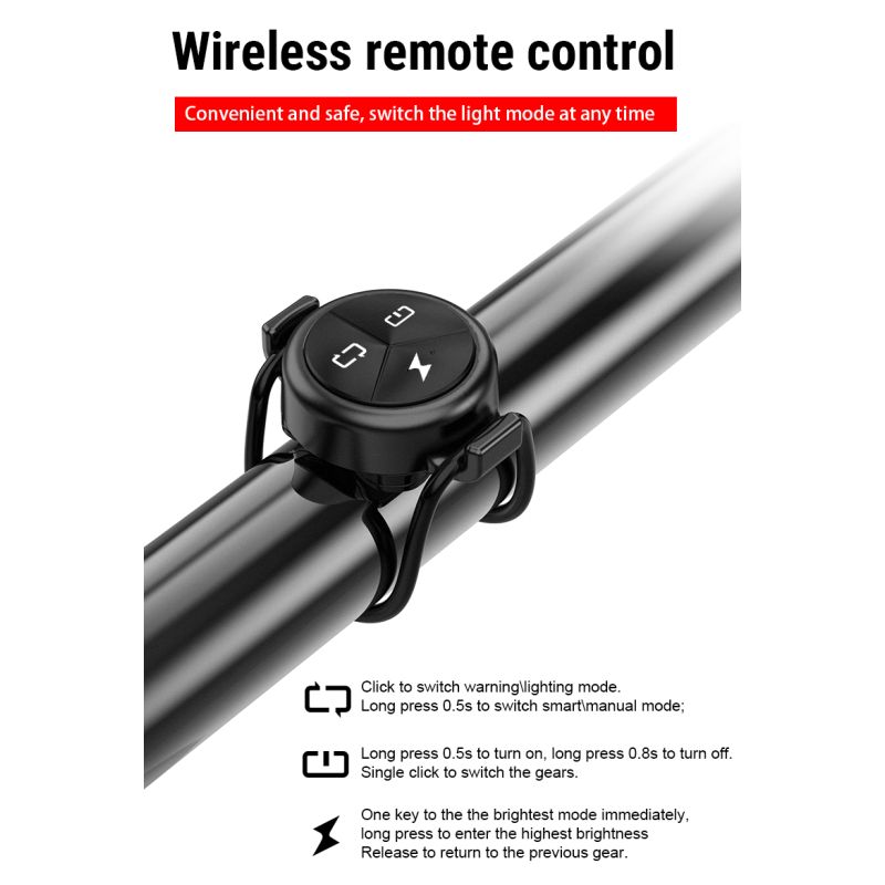 TOWILD CL1200 cykelforlygte 1200LM med USB genopladelig 21700 4000mAh batteri LED lys til pendling og natcykling