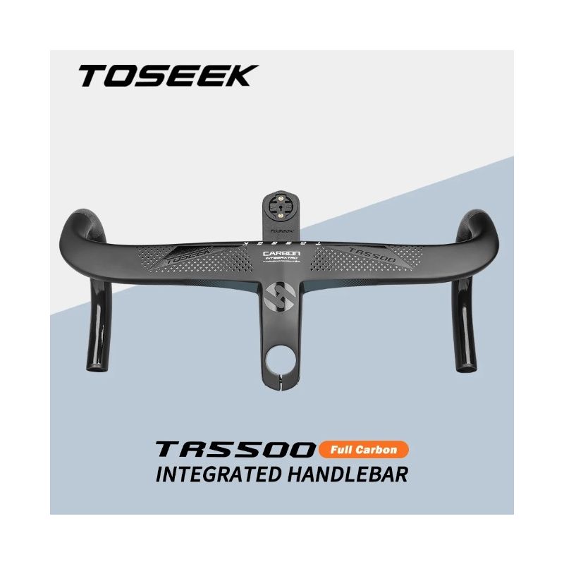 TOSEEK TR5500 landevejscykelstyr fuld kulfiberstamme ultralet letvægts mat sort finish præcisionskontrol design