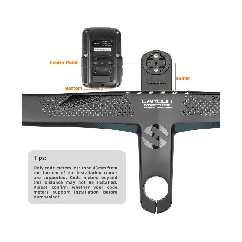 TOSEEK TR5500 landevejscykelstyr fuld kulfiberstamme ultralet letvægts mat sort finish præcisionskontrol design