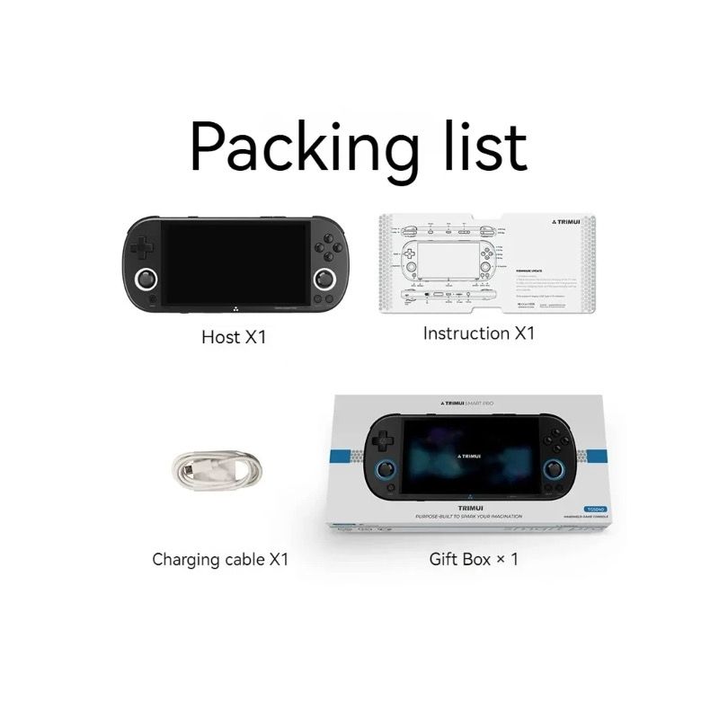 Trimui Smart Pro Vintage Håndholdt Spillekonsol med 496 Tommer HD IPS Skærm og Lang Batterilevetid Retro Spil
