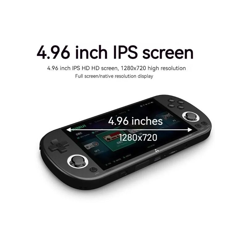 Trimui Smart Pro Vintage Håndholdt Spillekonsol med 496 Tommer HD IPS Skærm og Lang Batterilevetid Retro Spil