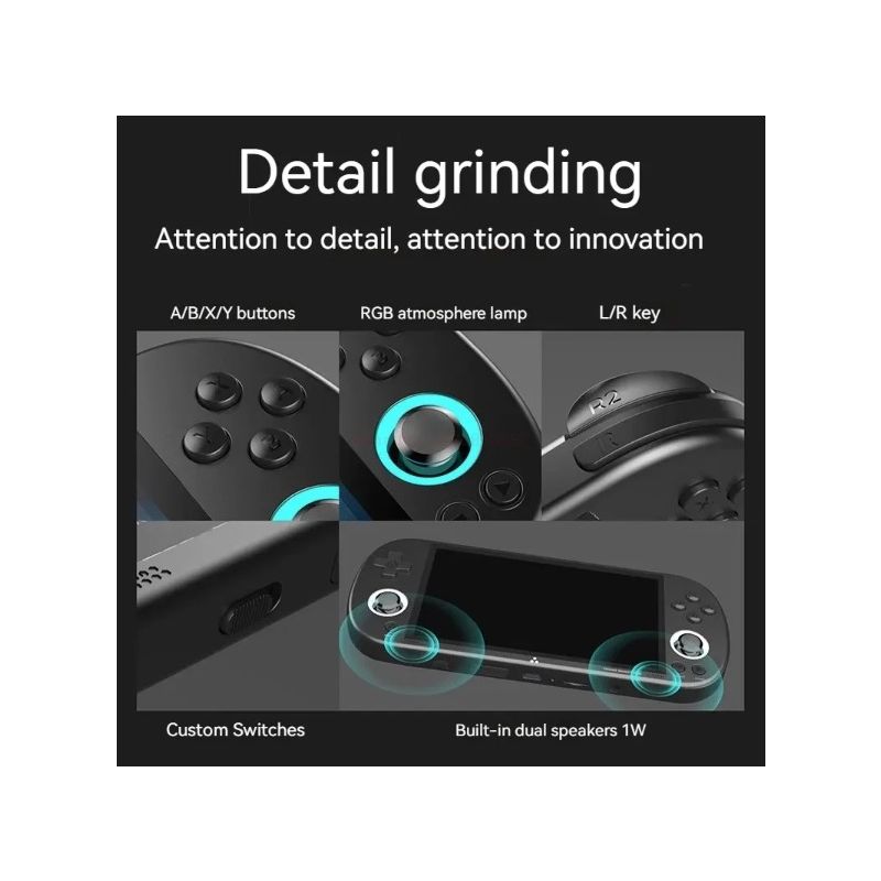 Trimui Smart Pro Vintage Håndholdt Spillekonsol med 496 Tommer HD IPS Skærm og Lang Batterilevetid Retro Spil