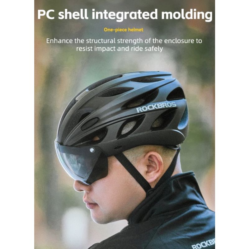 ROCKBROS letvægts cykelhjelm EPS integreret støbt åndbar ventilationssystem cyklingsikkerhed MTB landevej