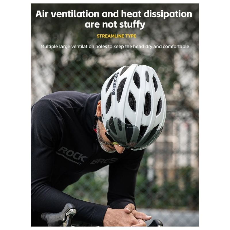 ROCKBROS letvægts cykelhjelm EPS integreret støbt åndbar ventilationssystem cyklingsikkerhed MTB landevej