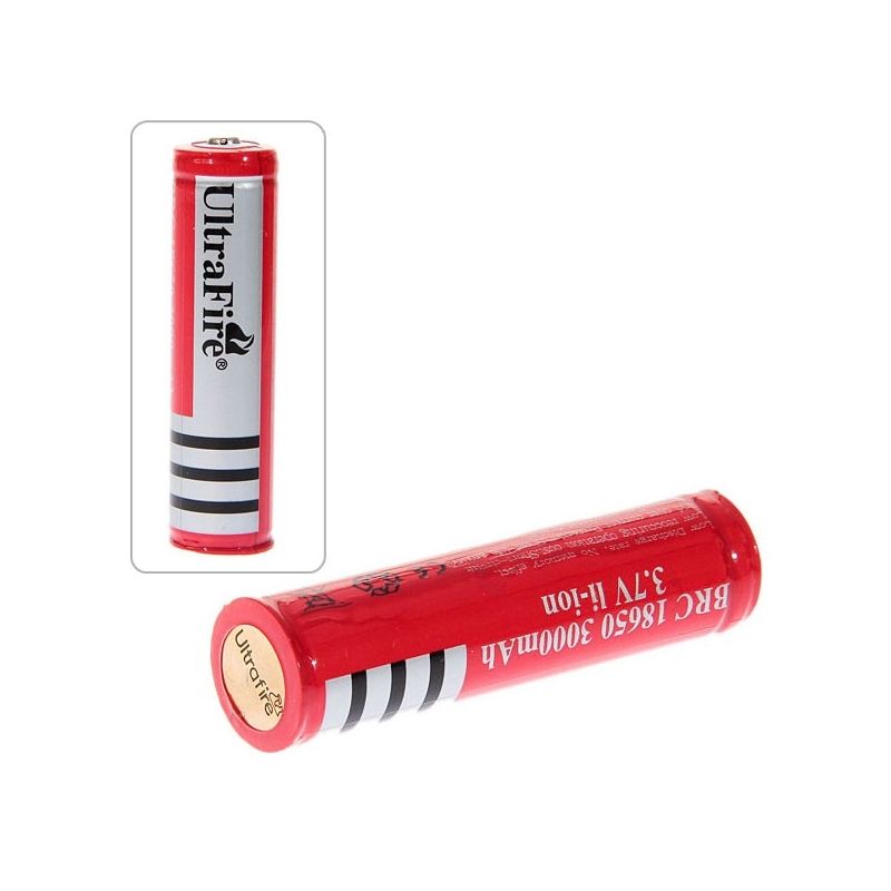 Oplev UltraFire 18650 3.7V 3000mAh Genopladeligt Batteri til lommelygter bærbar elektronik og udendørs brug