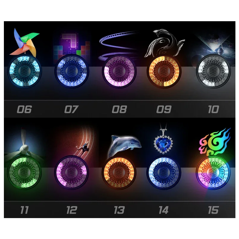 Alsidig cykelbaglygte genopladelig smart bremselys trådløs fjernbetjening LED multicolor cykelsikkerhedsudstyr