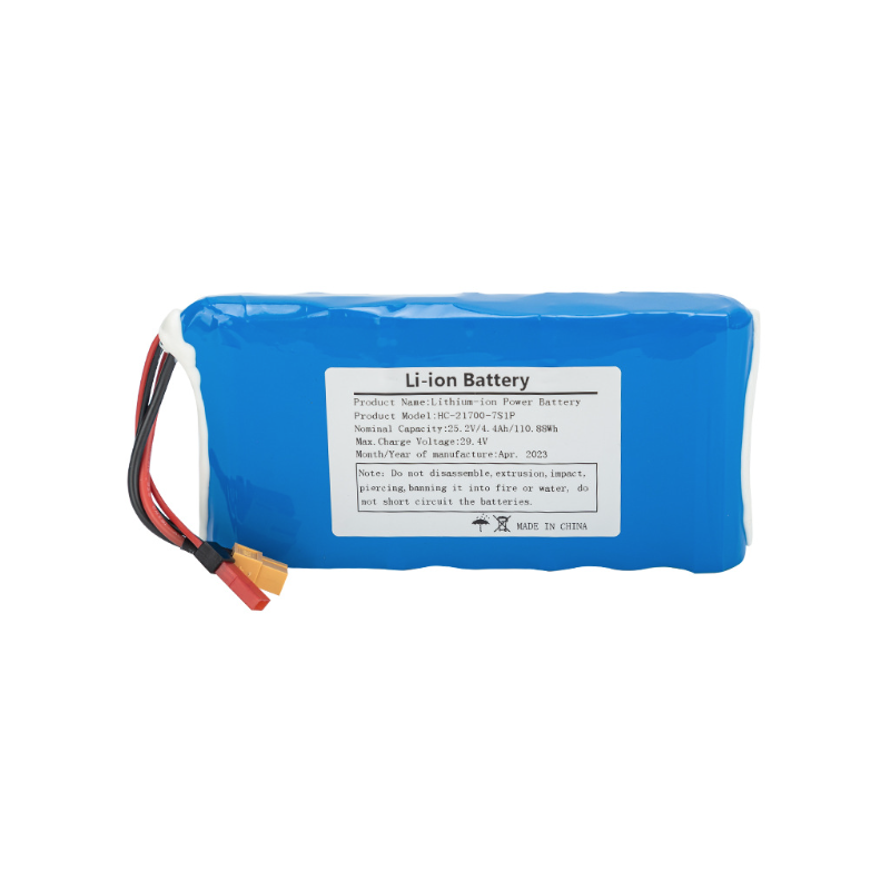 Oplev 21700 Li-Ion batteripakke 5C Power til skateboard høj kapacitet 25.2V 5000mAh med sikkerhedsfunktioner