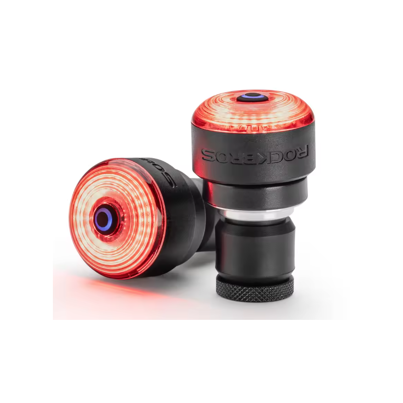 ROCKBROS R0 Styr-Endeplugs Cykellygte | Type-C Genopladelig Baglygte MTB/Landevej - Øg Cykelsikkerhed