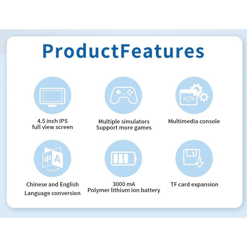 POWKIDDY X39pro håndholdt videospilkonsol med 4,3 tommer IPS skærm PS1 støtte og bærbar nostalgi gaming oplevelse