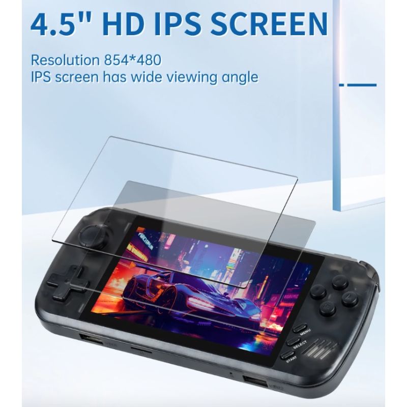 POWKIDDY X39pro håndholdt videospilkonsol med 4,3 tommer IPS skærm PS1 støtte og bærbar nostalgi gaming oplevelse