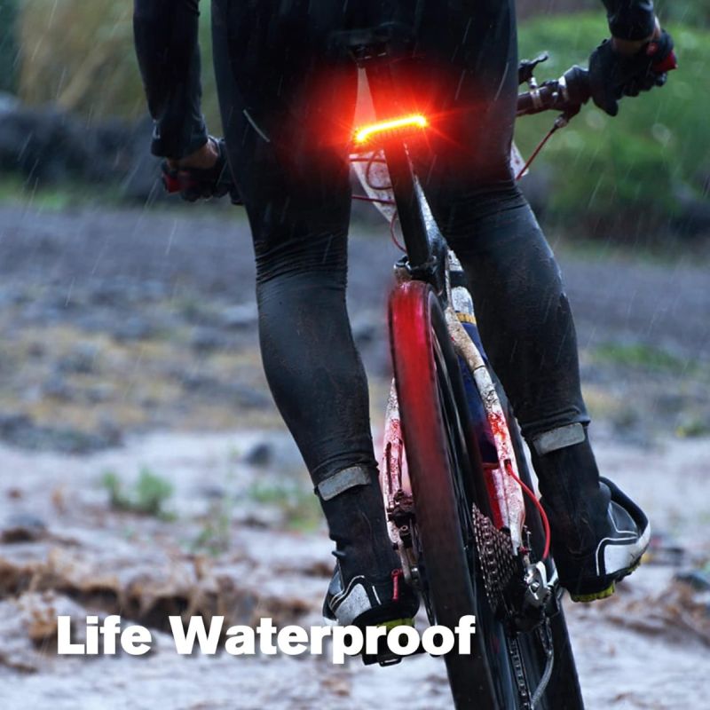 Meilan X5 Smart Cykelbaglygte | Automatisk Bremselys, Blinklys & Trådløs Fjernbetjening. USB Opladning.