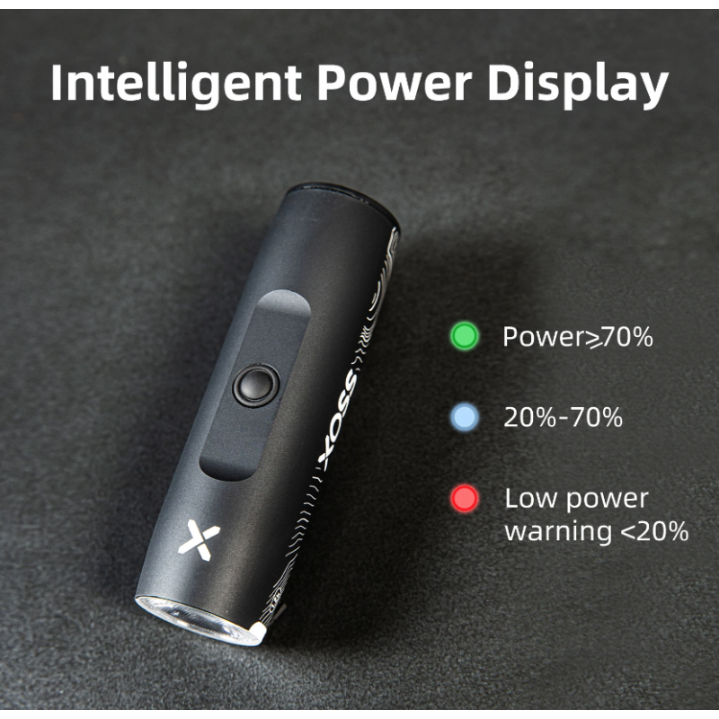 Oplev XOSS XL-1200 cykellygte med 1200 lumen genopladelig Type-C vandtæt design sikkerhedslys cykeltilbehør