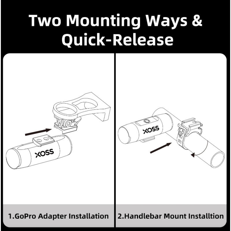 Oplev XOSS XL-1200 cykellygte med 1200 lumen genopladelig Type-C vandtæt design sikkerhedslys cykeltilbehør