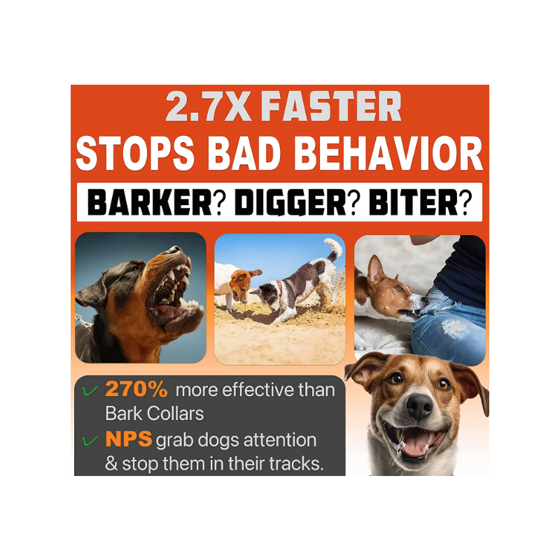 Genopladelig Pet Dog Repeller med Ultralydsteknologi Effektiv Hundebark Kontrol LED Lommelygte til Sikker Træning