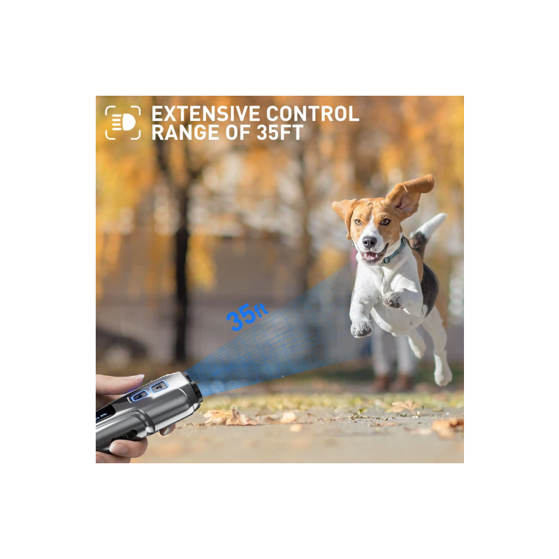 Ultralyds Hunderepeller med LED Lommelygte Anti Gøen og Sikker Adfærdsændring Hunde Træning Effektiv Løsning