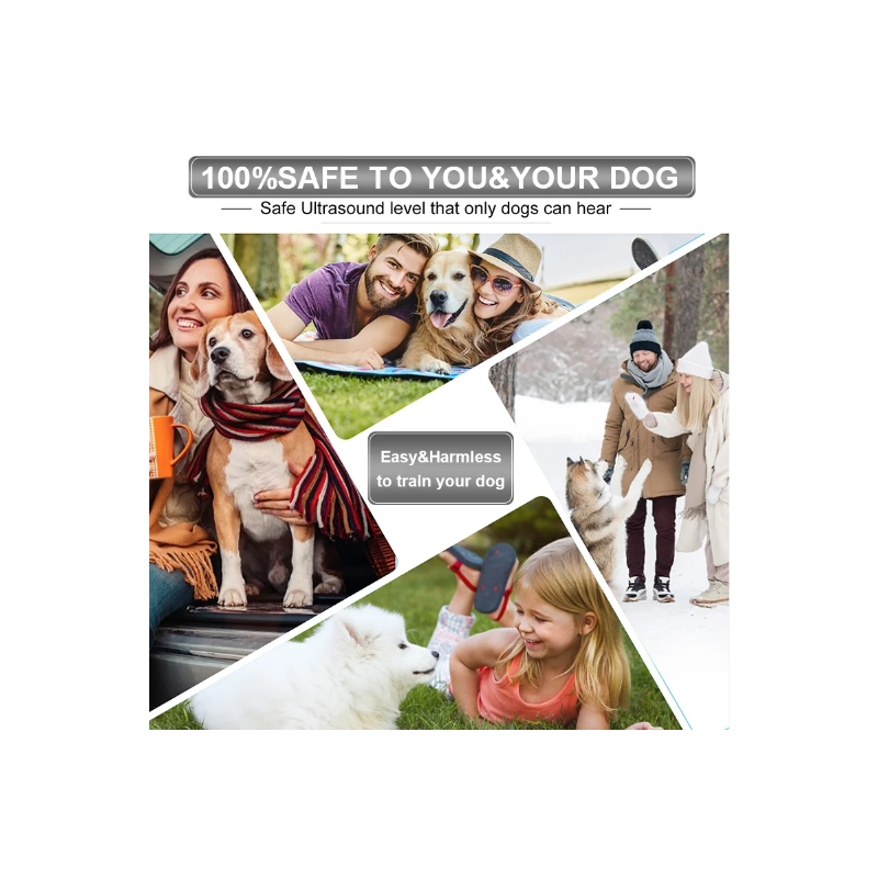 Ultralyds Hunderepeller med LED Lommelygte Anti Gøen og Sikker Adfærdsændring Hunde Træning Effektiv Løsning