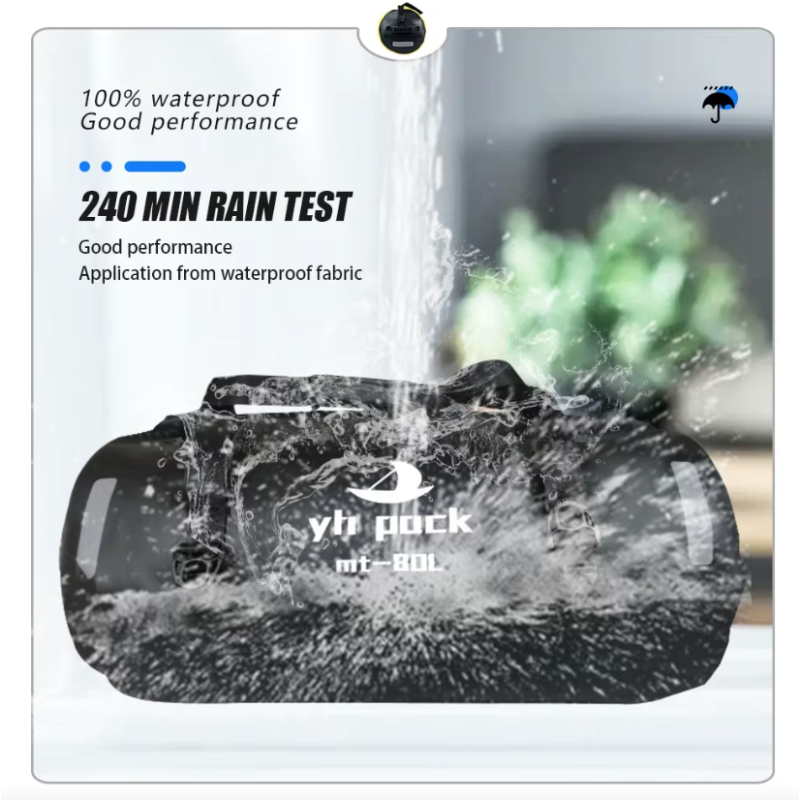 Vandtæt Motorcykeltaske/Cykel Taske - 40/80L Bagagebærer & Rullelukning. Perfekt til Touring & MTB