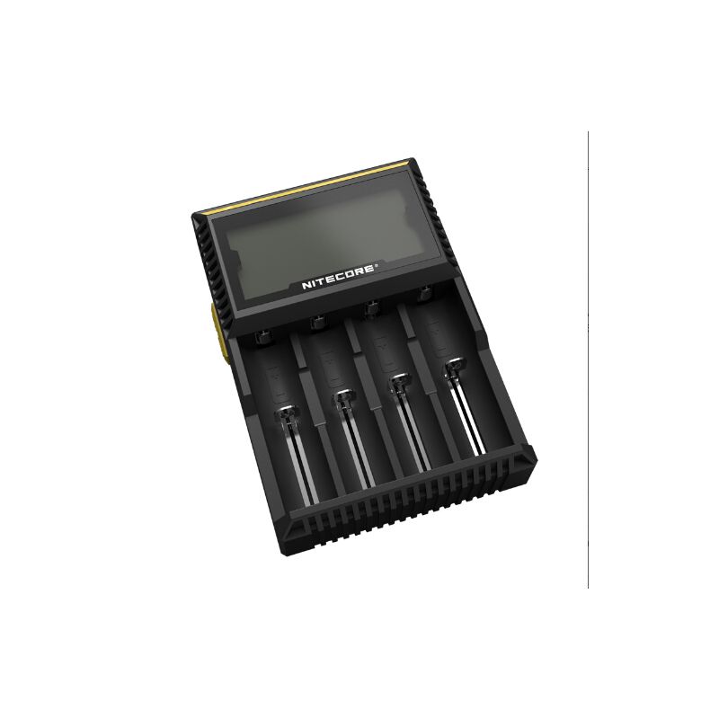 NITECORE D4 DELICHARGER LCD DISPLAY batteri oplader intelligent opladning Li-ion 18650 14500 26650 kompatibel