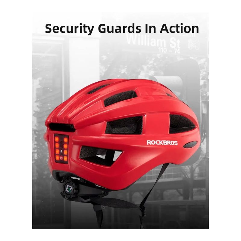 ROCKBROS cykelhjelm med genopladelig LED-baglygte ultralet integrally-støbt MTB og landevejscykling sikkerhed