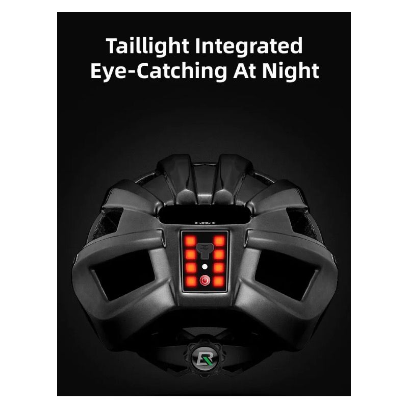 ROCKBROS cykelhjelm med genopladelig LED-baglygte ultralet integrally-støbt MTB og landevejscykling sikkerhed